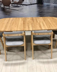 Table de salle à manger ronde à rallonge en chêne massif Victoria | VESKOR