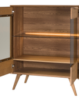 Vitrine en chêne LEO 16 | LoftStory