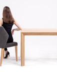 Table de salle à manger fixe en bois massif DITA | KARPIS