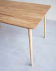 Table de salle à manger à rallonge en chêne massif MALMO 2 | VESKOR
