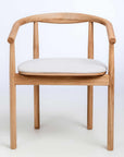 Lot de 2 ou 4 chaises tapissées en chêne massif Lea | VESKOR