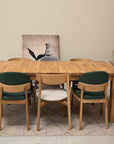 Table de salle à manger rectangulaire extensible en chêne BALDER jusqu'à 5 m | VESKOR