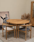 Lot de 2 ou 4 chaises tapissées en chêne massif Lea | VESKOR