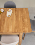 Table de salle à manger à rallonge en chêne massif KODAMA | VESKOR