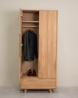 Armoire à 2 portes en bois massif Sweden | VESKOR