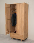 Armoire à 2 portes en bois massif Sweden | VESKOR
