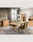 Table de salle à manger fixe en chêne NAPOLI 40 | LoftStory