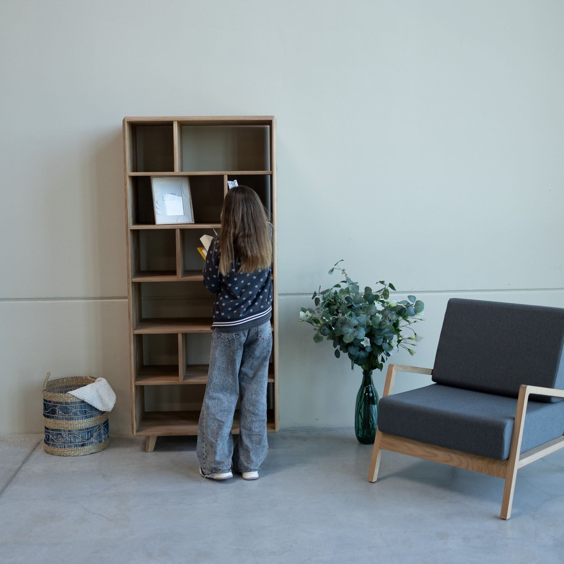 Bibliothèque en bois massif SWEDEN 1 | VESKOR