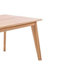 Table de salle à manger à rallonge en bois massif hêtre ou chêne KAMBIO 2 | KARPIS
