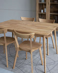 Table de salle à manger à rallonge en chêne massif MALMO 2 | VESKOR