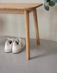 Banc Table basse en bois de chêne massif MALMO | VESKOR