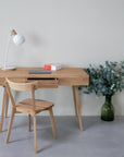 Table à écrire en chêne massif MALMO 1 | VESKOR