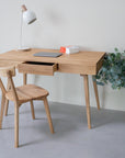 Table à écrire en chêne massif MALMO 1 | VESKOR