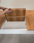 Table de salle à manger à rallonge en bois massif Lausanne | VESKOR