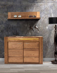 Étagère murale en chêne rustique VELVET 34 | LoftStory