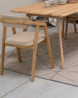 Table de salle à manger fixe en bois massif SUÈDE | VESKOR