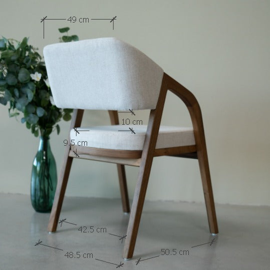 Chaise en bois massif chêne ou noyer SUÈDE | VESKOR