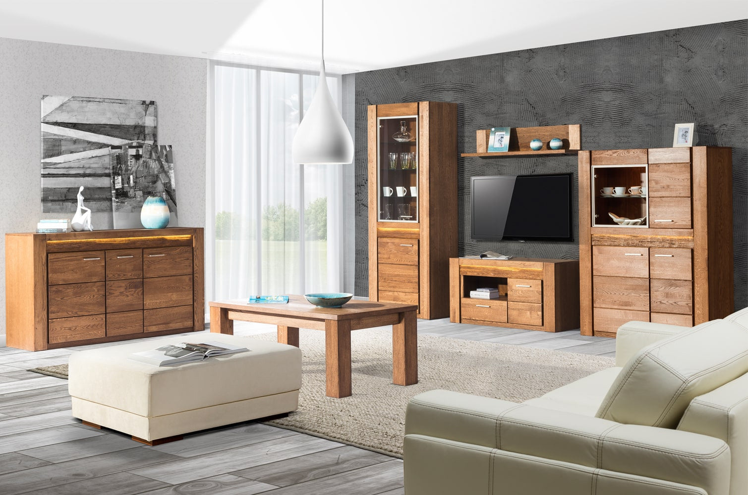 Meuble TV en chêne VELVET 25 | LoftStory