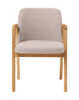 Lot de 2 ou 4 chaises de salle à manger Chill, structure en chêne massif, rembourrées | VESKOR